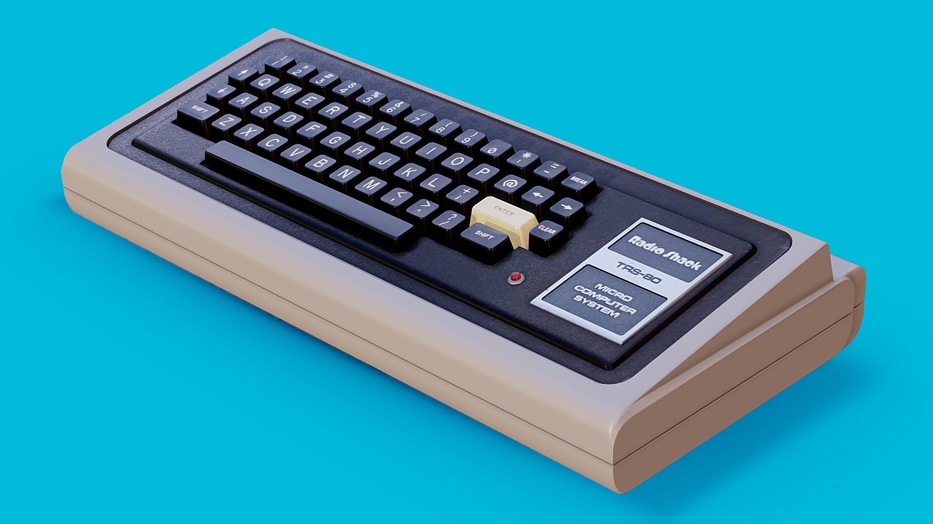 TRS-80 Model-1 Desktop Version - Buy Royalty Free 3D model by 3Dee ...