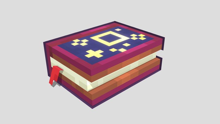 Moonlit Tome •°` ..with archived pages of light 3D Model