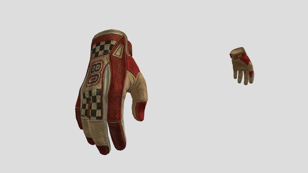 Sport glove red racer