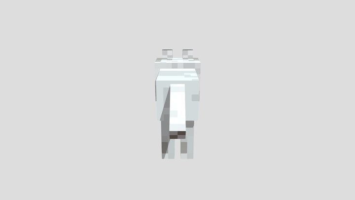 Minecraft Wolf 3D Model