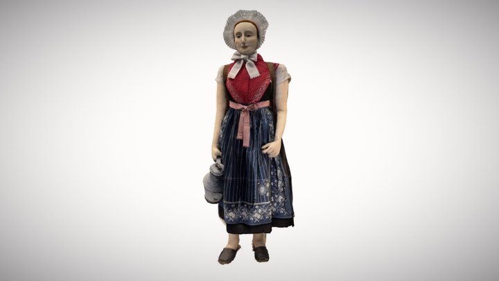 Sorbische Muskauer Alltagstracht 3D Model