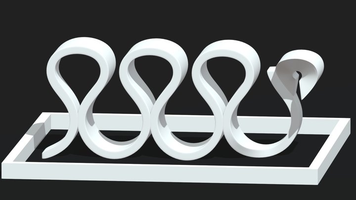 Cable Guardrail 3D Model