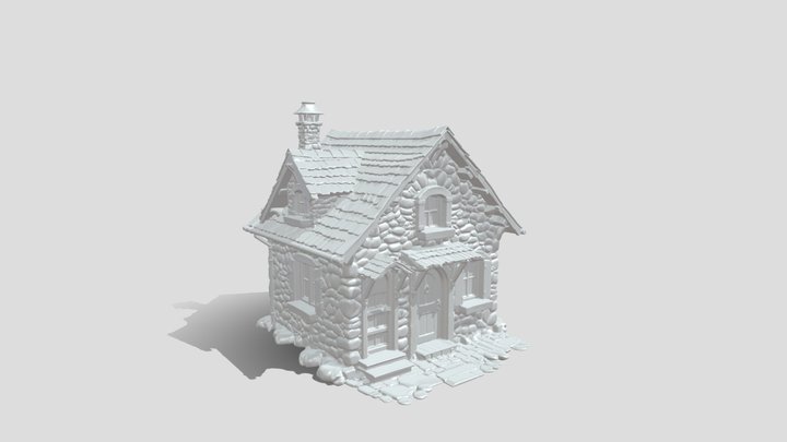 Stonecrest Cottage House 3D Model Free