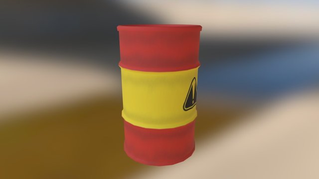 Closed Barrel 3D Model