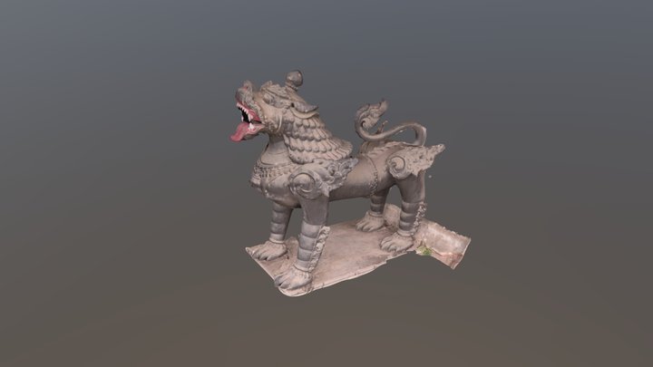 The Guard Lion 3D Model