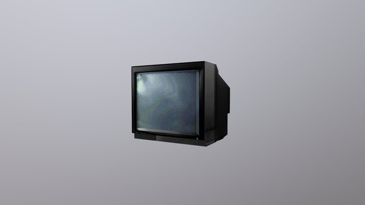 LowPoly TV Psx 3D Model