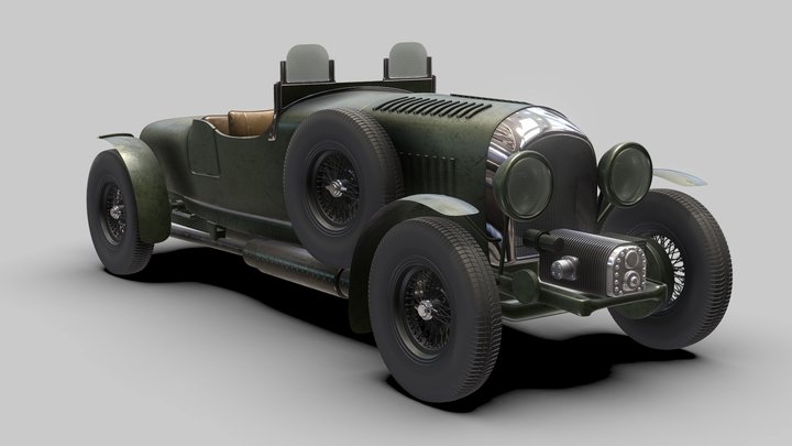 1928 Bentley 4.5ltrs Le Mans 3D Model