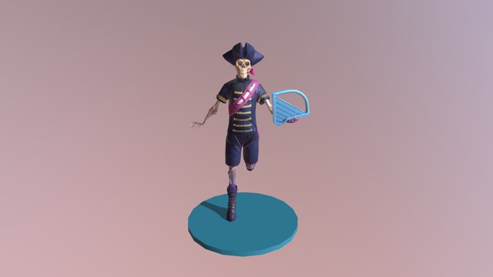 squelette pose stylée - projet heaj - 3D Model