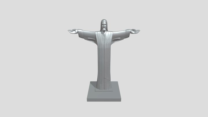 Large Jesus Christ statue 3D Model