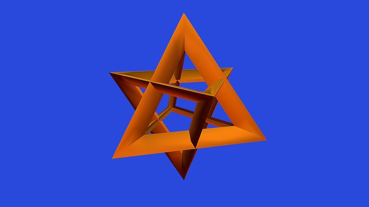 Star Tetrahedron 70mm 3D Model