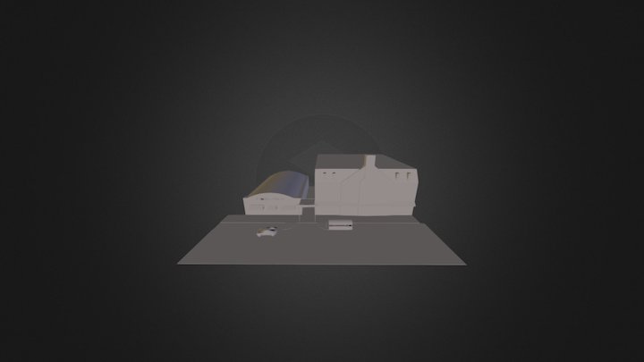 Newark Parking Entrance 2 3D Model