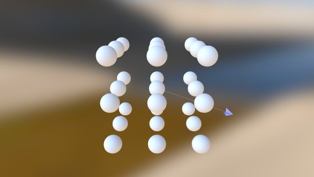 Gitterstruktur Wolframkristall 3D Model