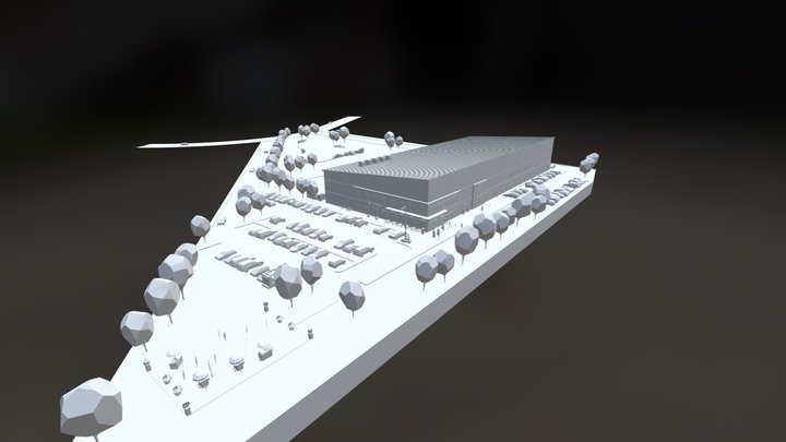 Schematic Design - 30,000 sq ft bakery and cafe 3D Model