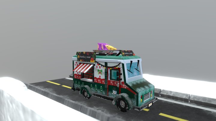Natillamobile (christmas Truck) 3D Model