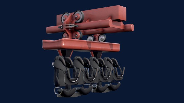 Roller Coaster 3D Model