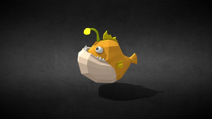Animation fish low poly 3D Model