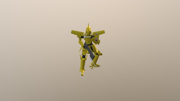 Kotobukiya Broken Blade: Eltemus Model Kit 3D Model