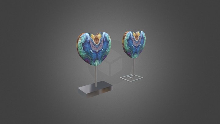 corazon flor 3D Model