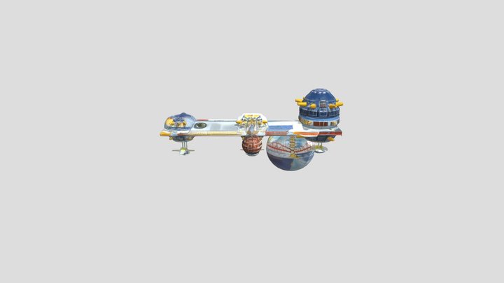 Space Ark REMIX GROK AI 3D Model
