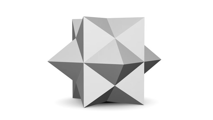 Stellated Rhombic Dodecahedron 3D Model