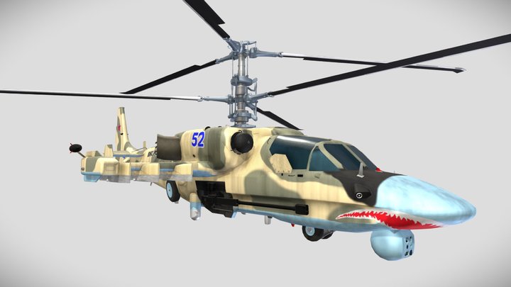 Ka-52 "Alligator" 3D Model