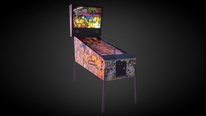 3d model pinball machine 02