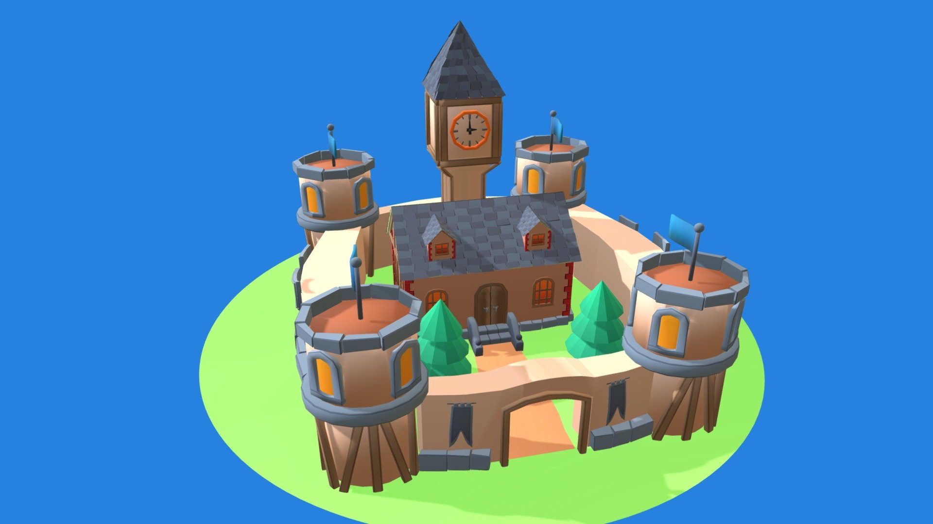 Castle - 3D model by Pe4enbka48 [4c3ebf5] - Sketchfab