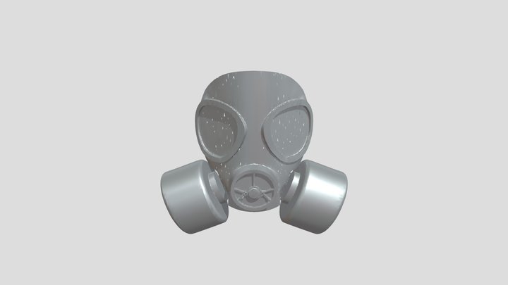 gas mask illustration 3D Model