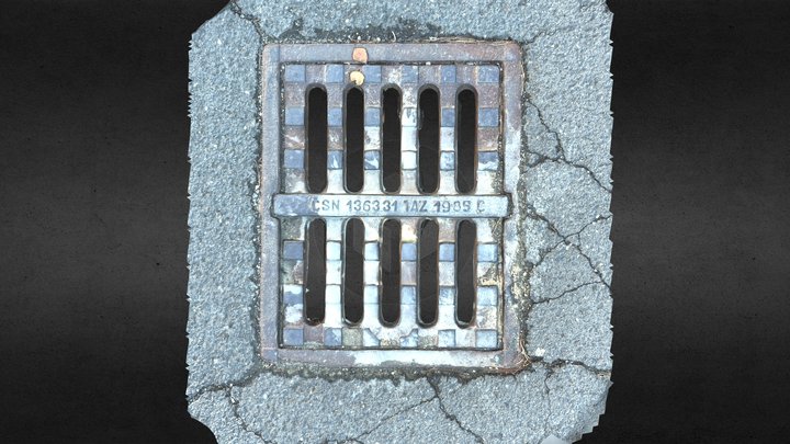 Street Drain 3D Model