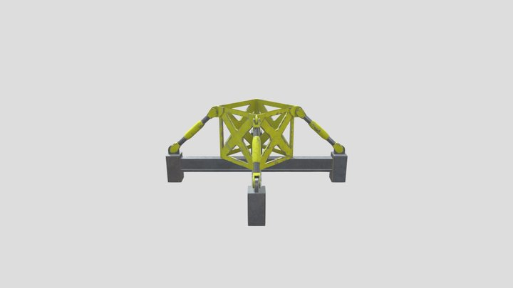 Tower Base crane 3D Model