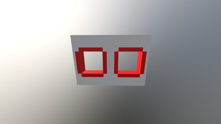 Wall with Window 3D Model