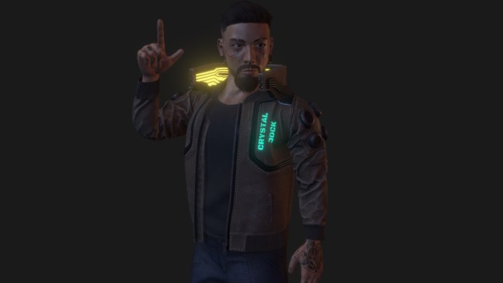 Cyberpunk Character 3D Model