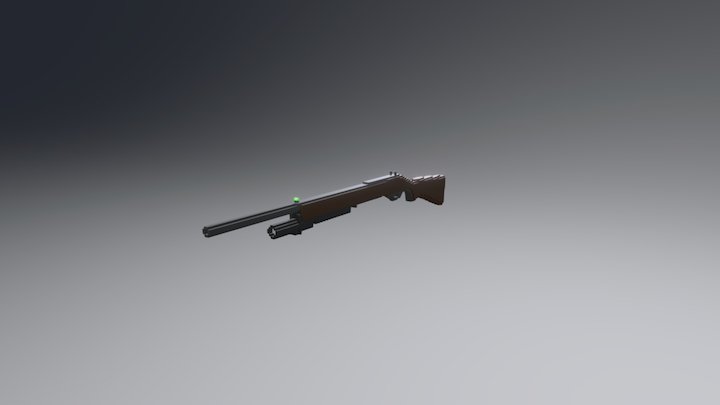 Shotgun [VOXEL] 3D Model