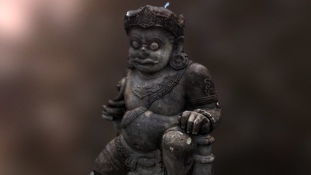 Dvarapala Candi Plaosan Lor Sebelah Utara 3D Model