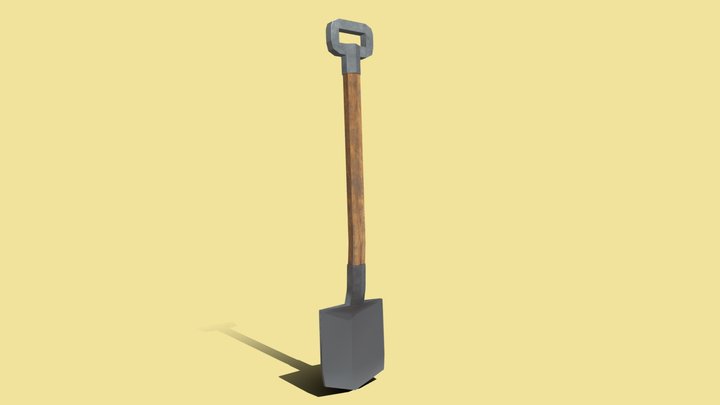 Low_Poly_Shovel 3D Model