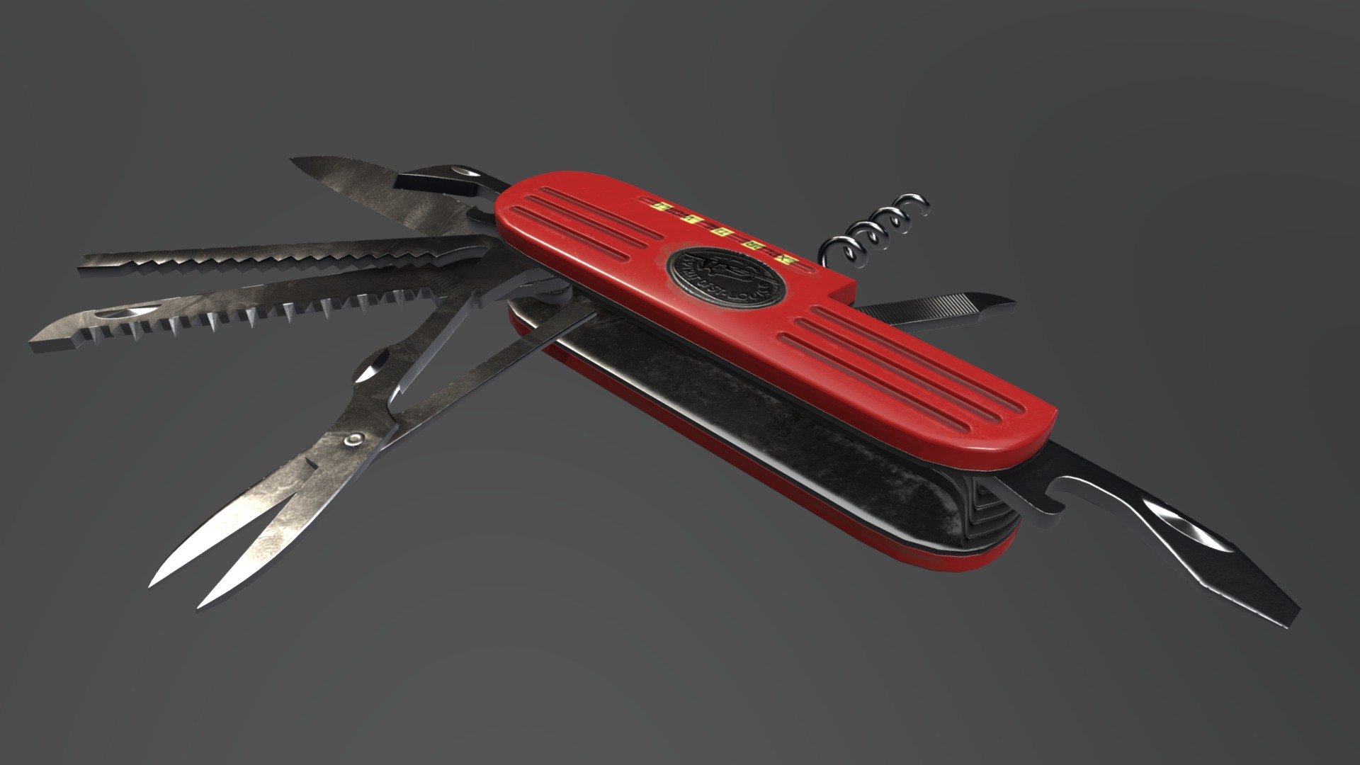 Utility Knife Model 3D model by TristanHeymans [4c44c2c] Sketchfab