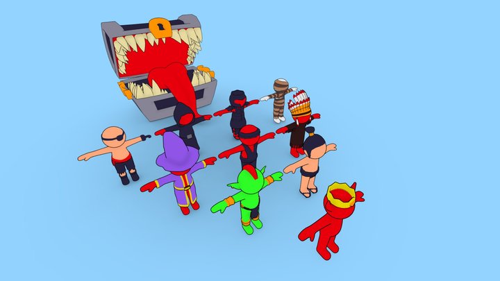 Gun Plus Fever - Different Giants 3D Model