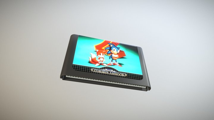 Sonic 2 Mega Drive Cartridge