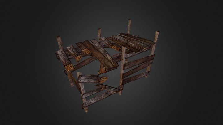 Broken Dock 3D Model