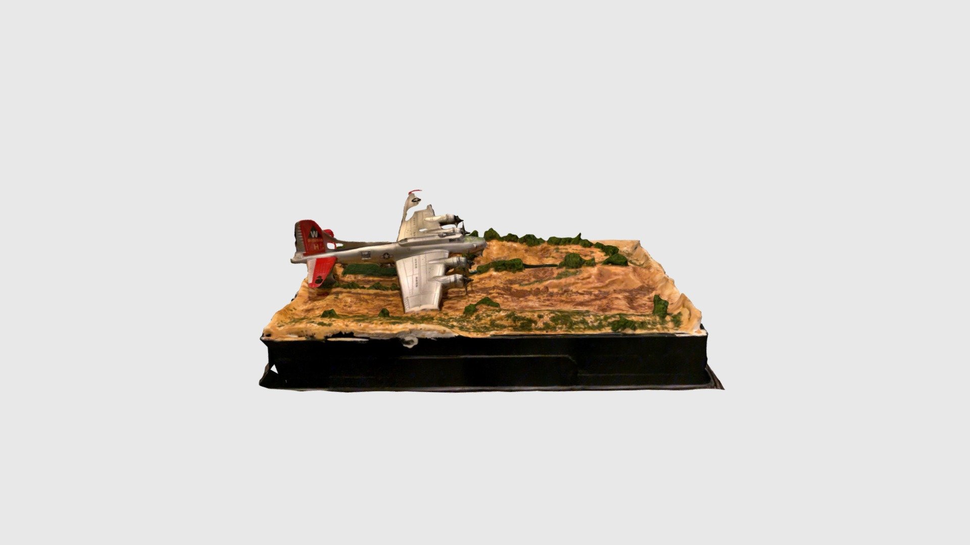 B-17 Diorama practice scan