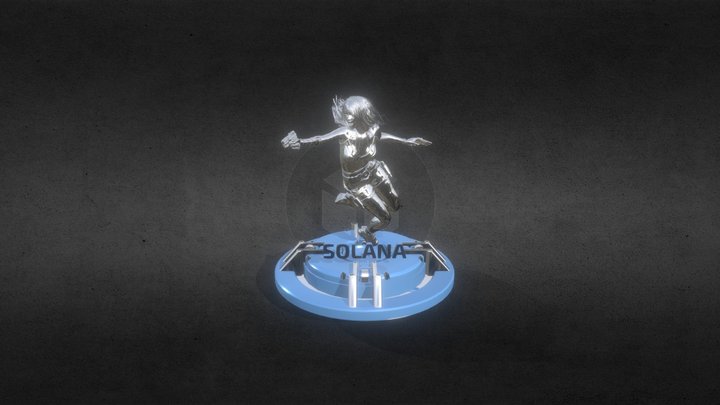 Solana Coin AR 3D Model