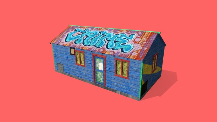 Wooden House 3D Model