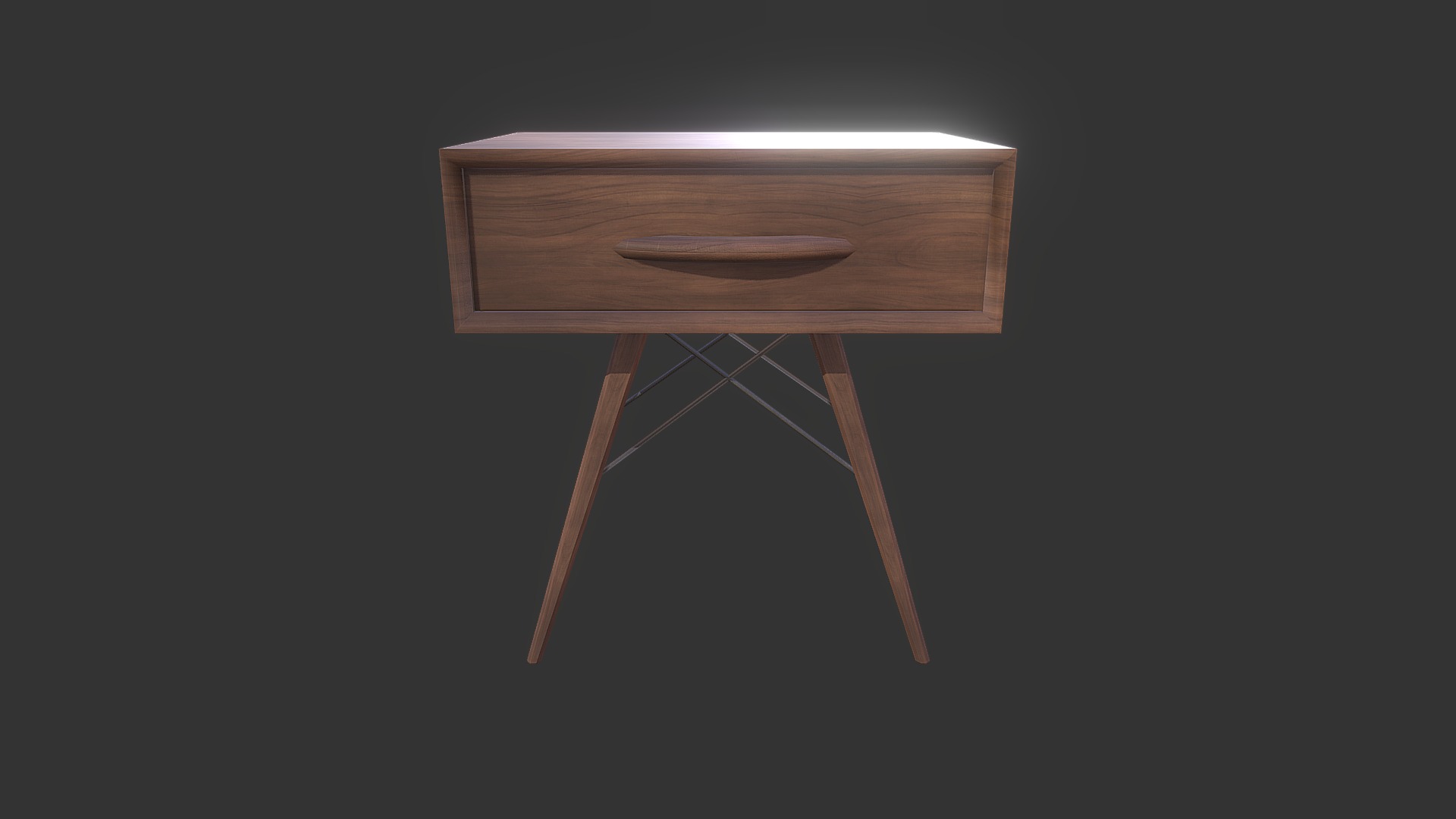 3D model Drawer - This is a 3D model of the Drawer. The 3D model is about a wooden table with a light on top.