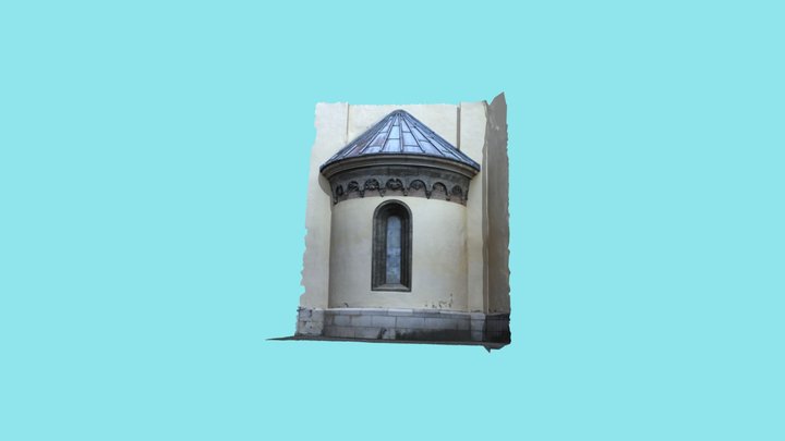 Romanische Apsis Kirche St. Nikolaus Reichenhall 3D Model