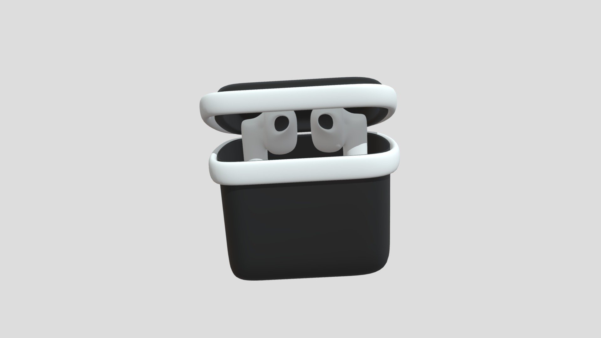 Earphone Apple Airpods Low Polly