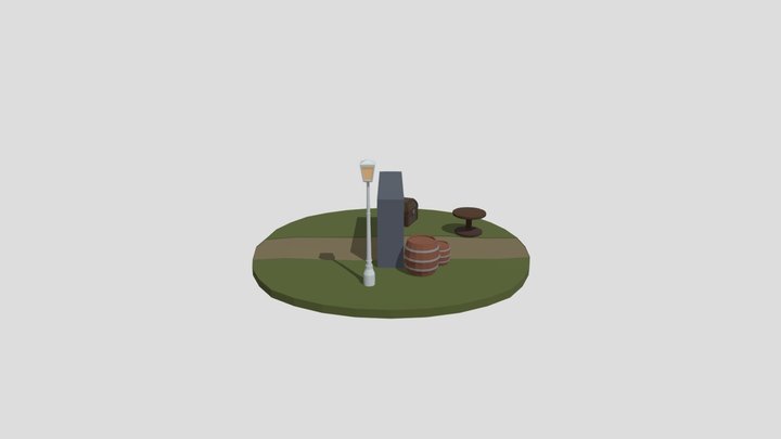 scene eerste blender periode 4 Kris MV1A (2) 3D Model