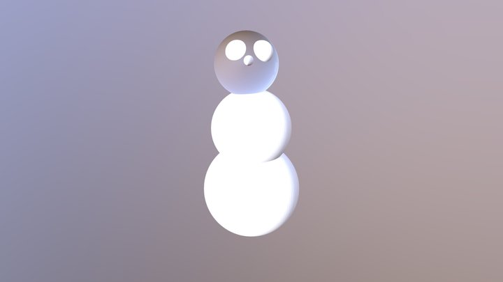 сніговик 3D Model