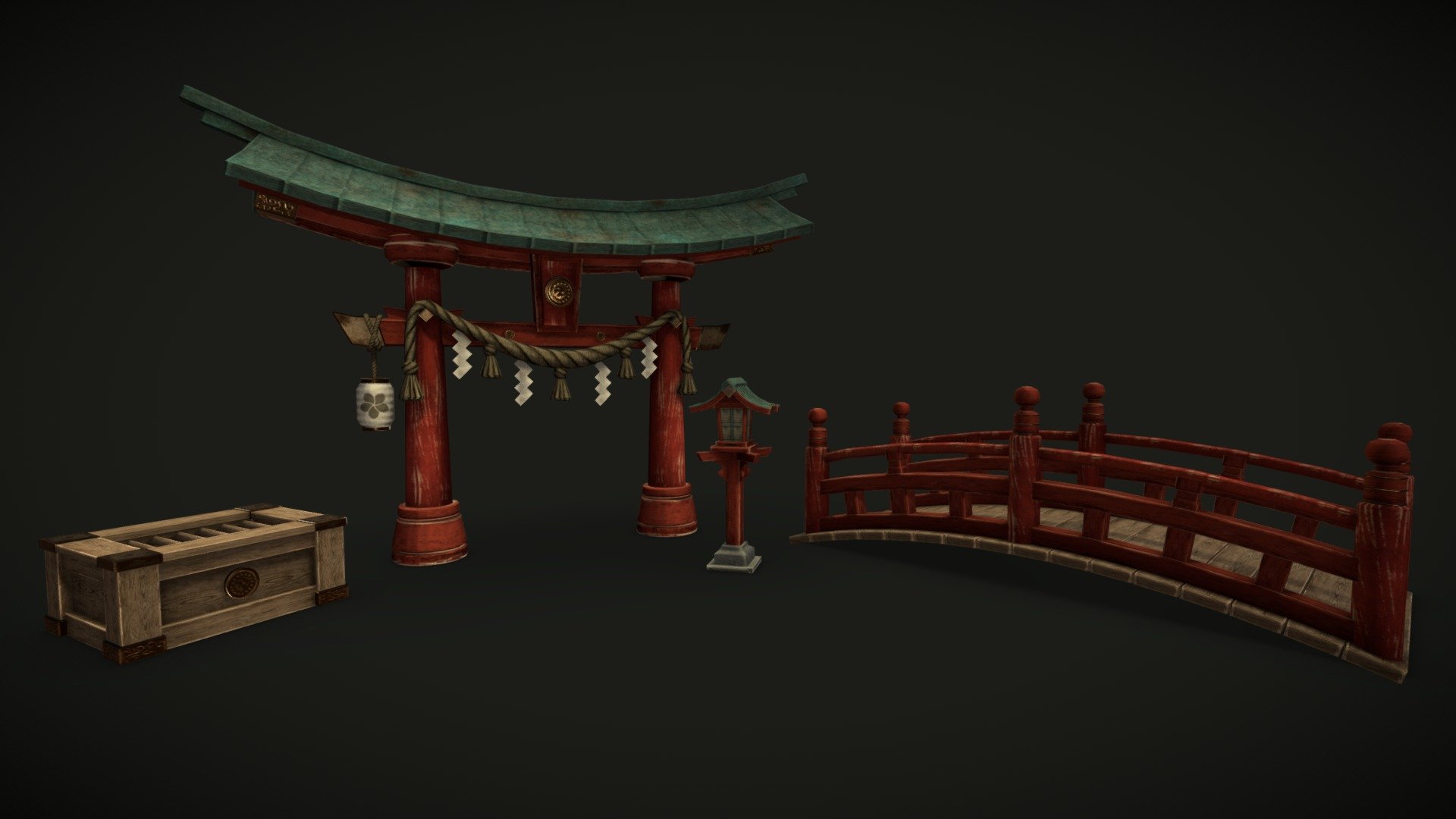 Japanese Shinto Assets - 3D Model By Deerex 🦖 (@darrencontreras ...