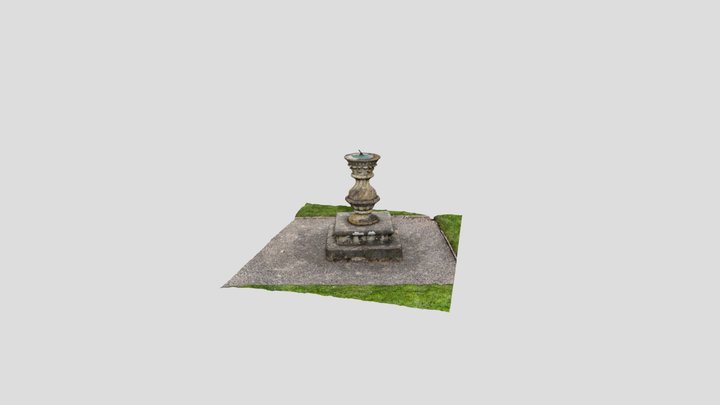Hanbury Hall sundial 3D Model
