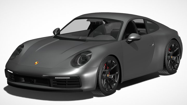 Porsche 992 Carrera 4S (2022) 3D Model